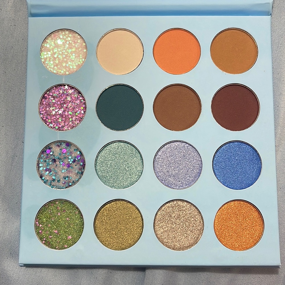 Spoiled Cosmetics eye shadow palette.
